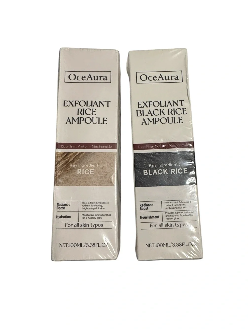 Exfoliant Rice and black rice ampoule skin treatment